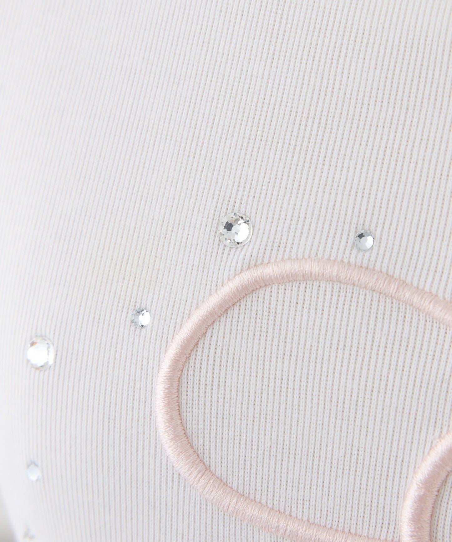 水鑽裝飾標誌刺繡T恤