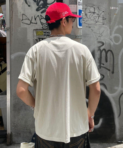復古風亨利領T恤