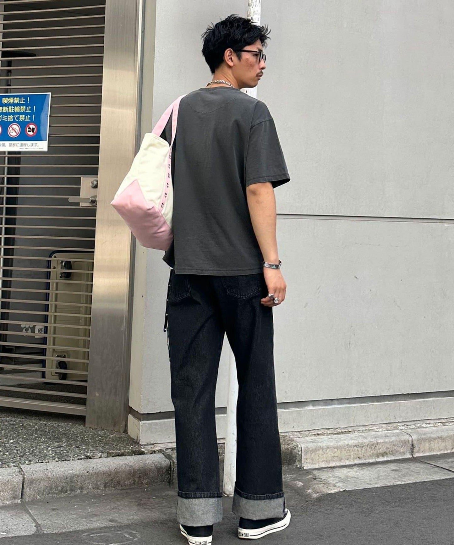 復古風亨利領T恤