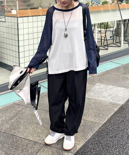 uchida/ほし/ouchi/やまだ企畫 SUM1 STYLE 全骨格優勝 輕薄透感 拉格蘭版型 透感設計 上衣