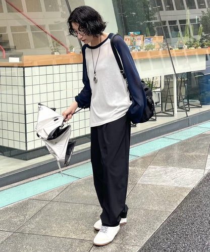 uchida/ほし/ouchi/やまだ企畫 SUM1 STYLE 全骨格優勝 輕薄透感 拉格蘭版型 透感設計 上衣
