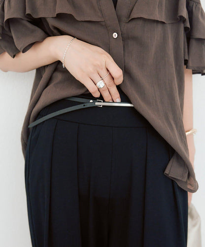 RIVE DROITE 板扣無尺碼腰帶