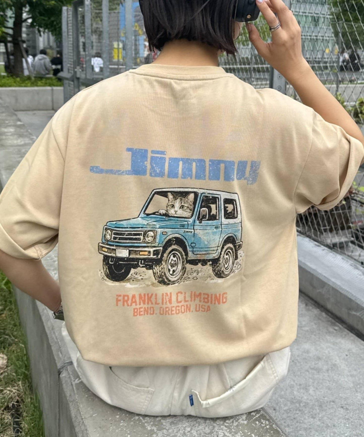 FC×ジムニー CAT圖案T恤