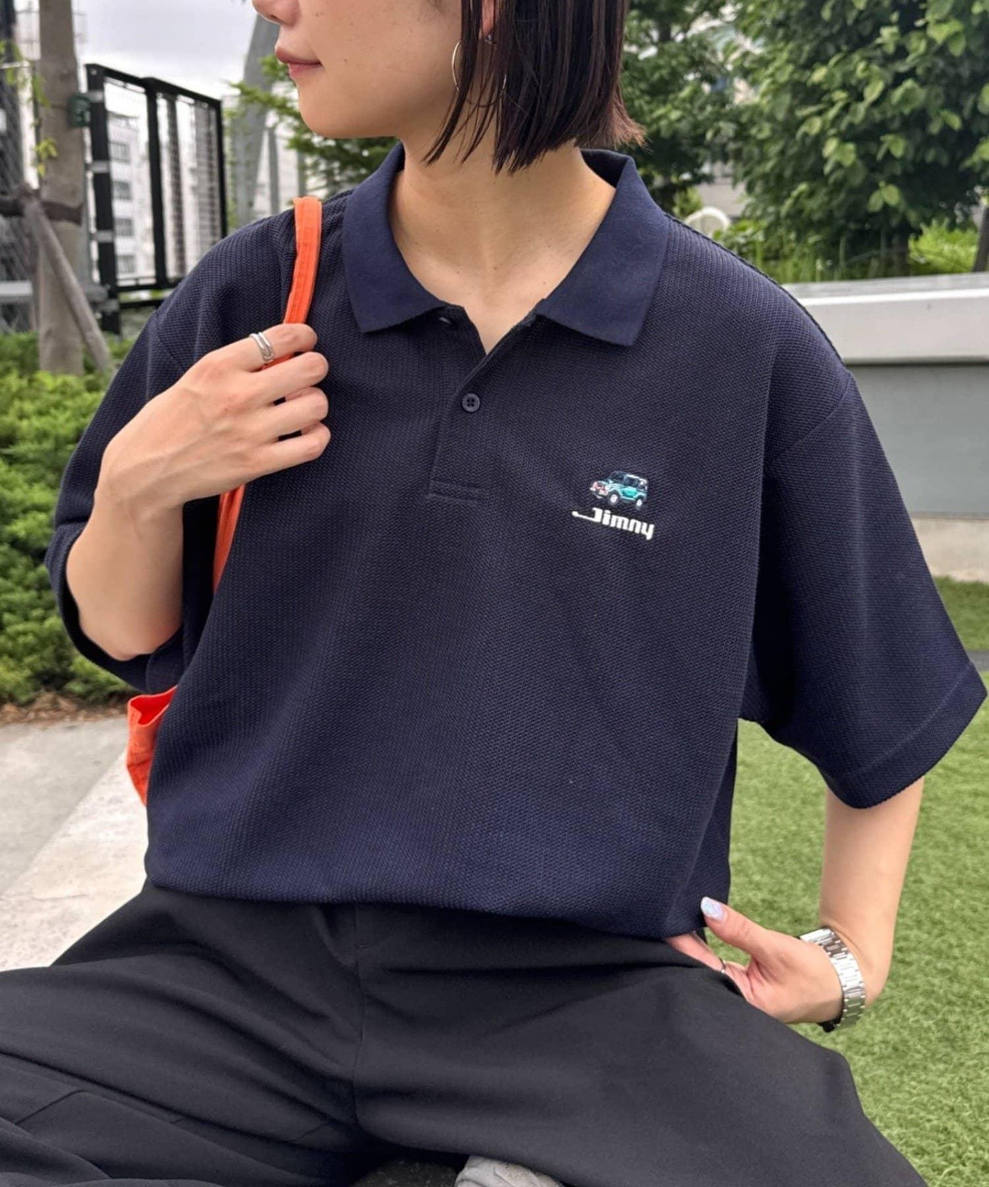 FC×ジムニー 刺繡POLO衫