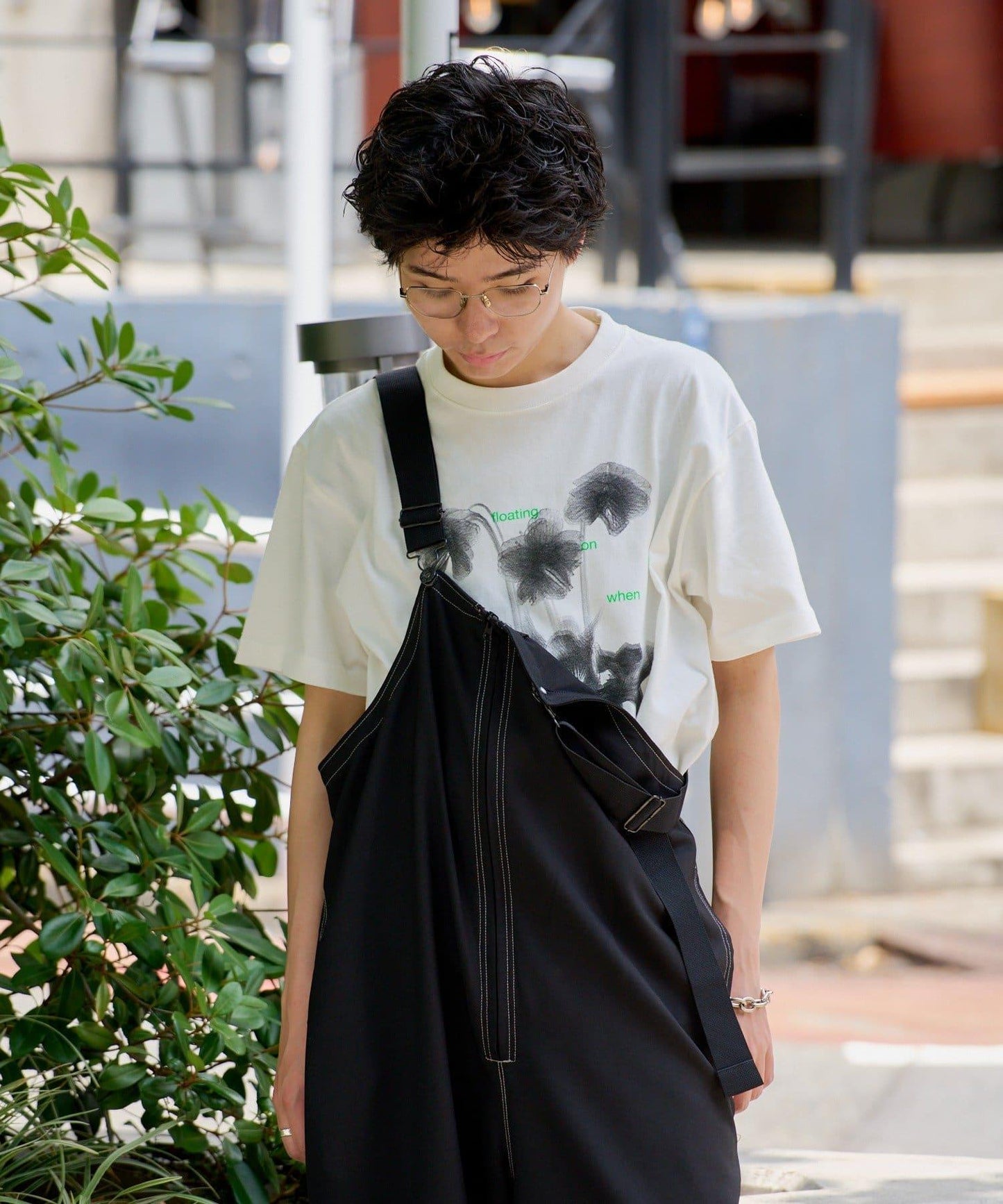 WHIMSIC 浮空氣絲網印花T恤