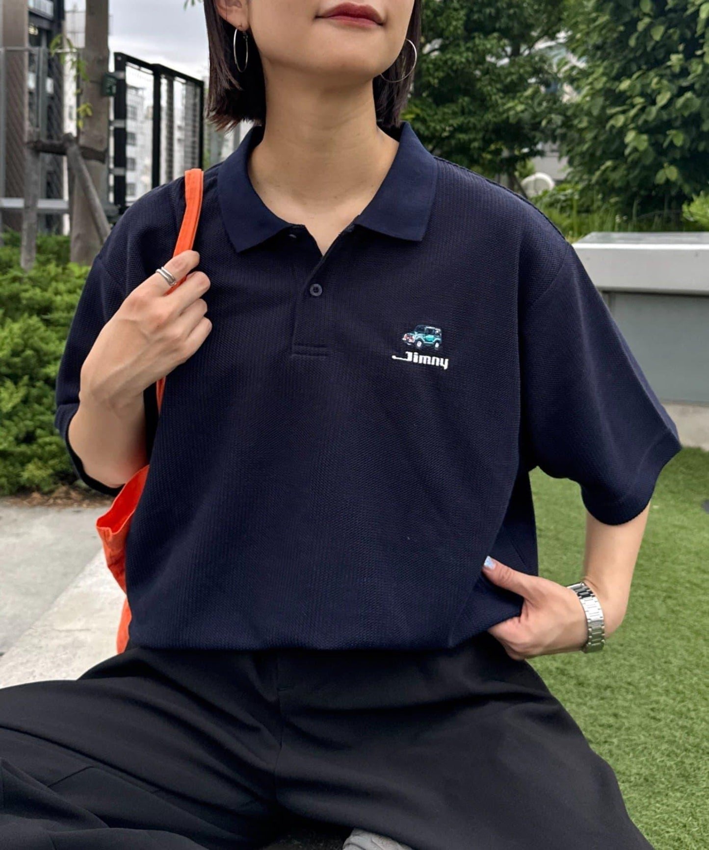 FC×ジムニー 刺繡POLO衫