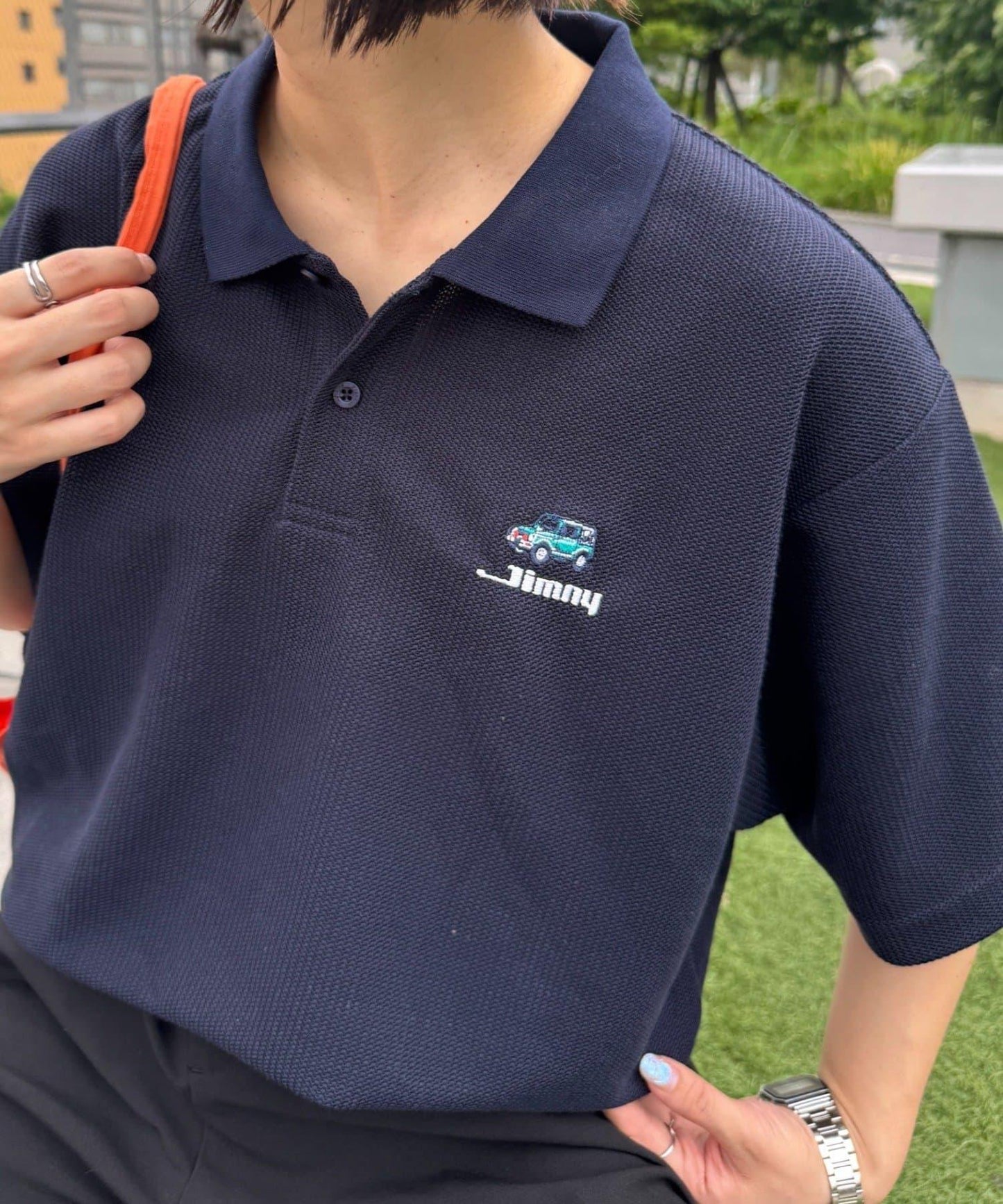 FC×ジムニー 刺繡POLO衫