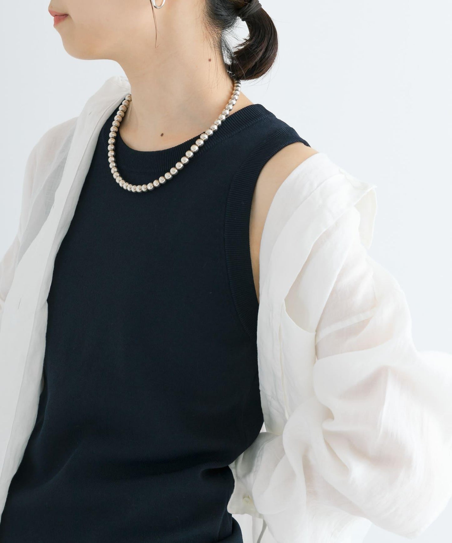 細針織 無袖 針織上衣