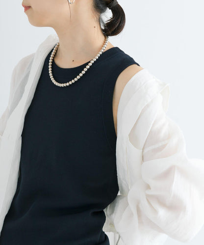 細針織 無袖 針織上衣