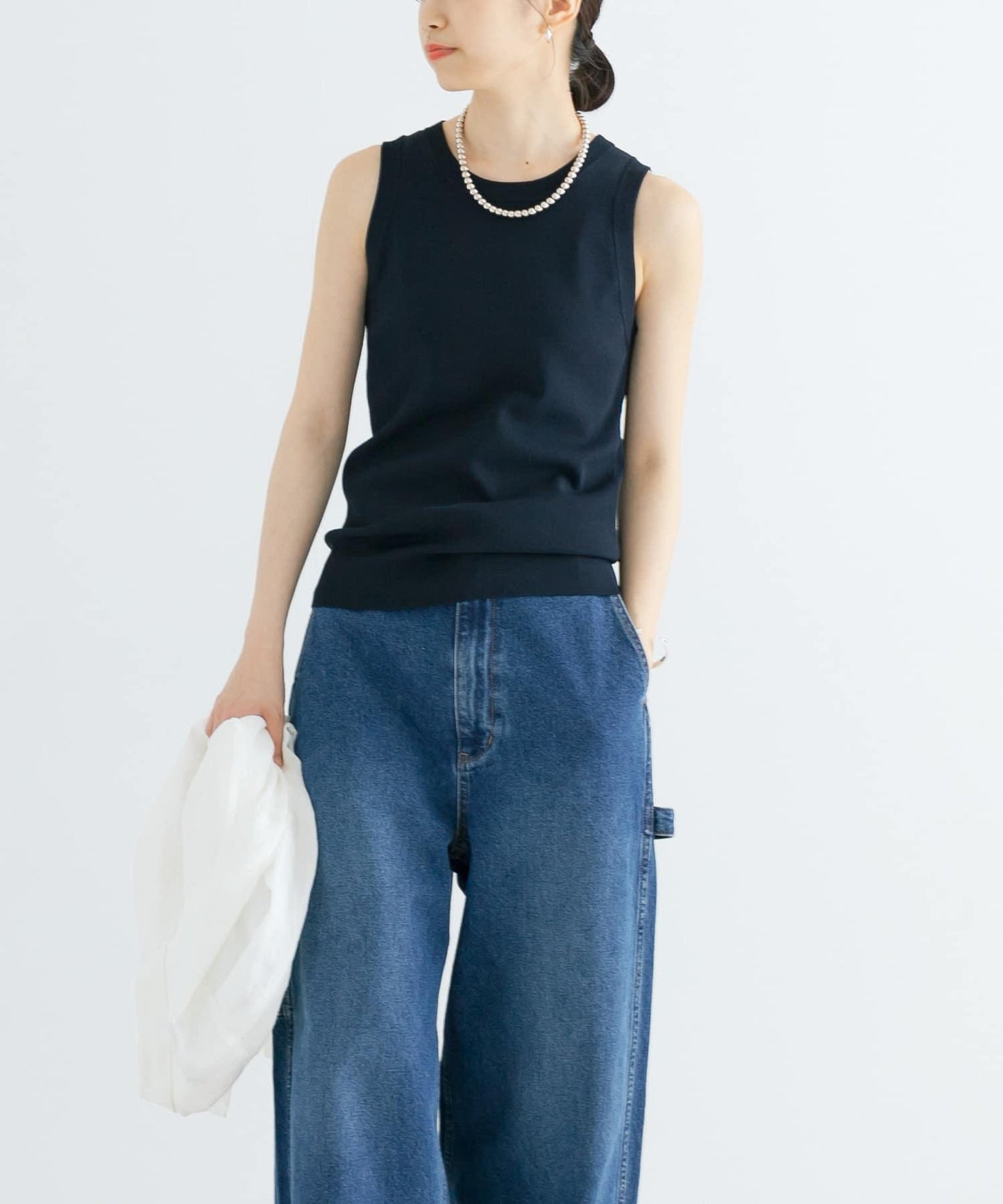 細針織 無袖 針織上衣