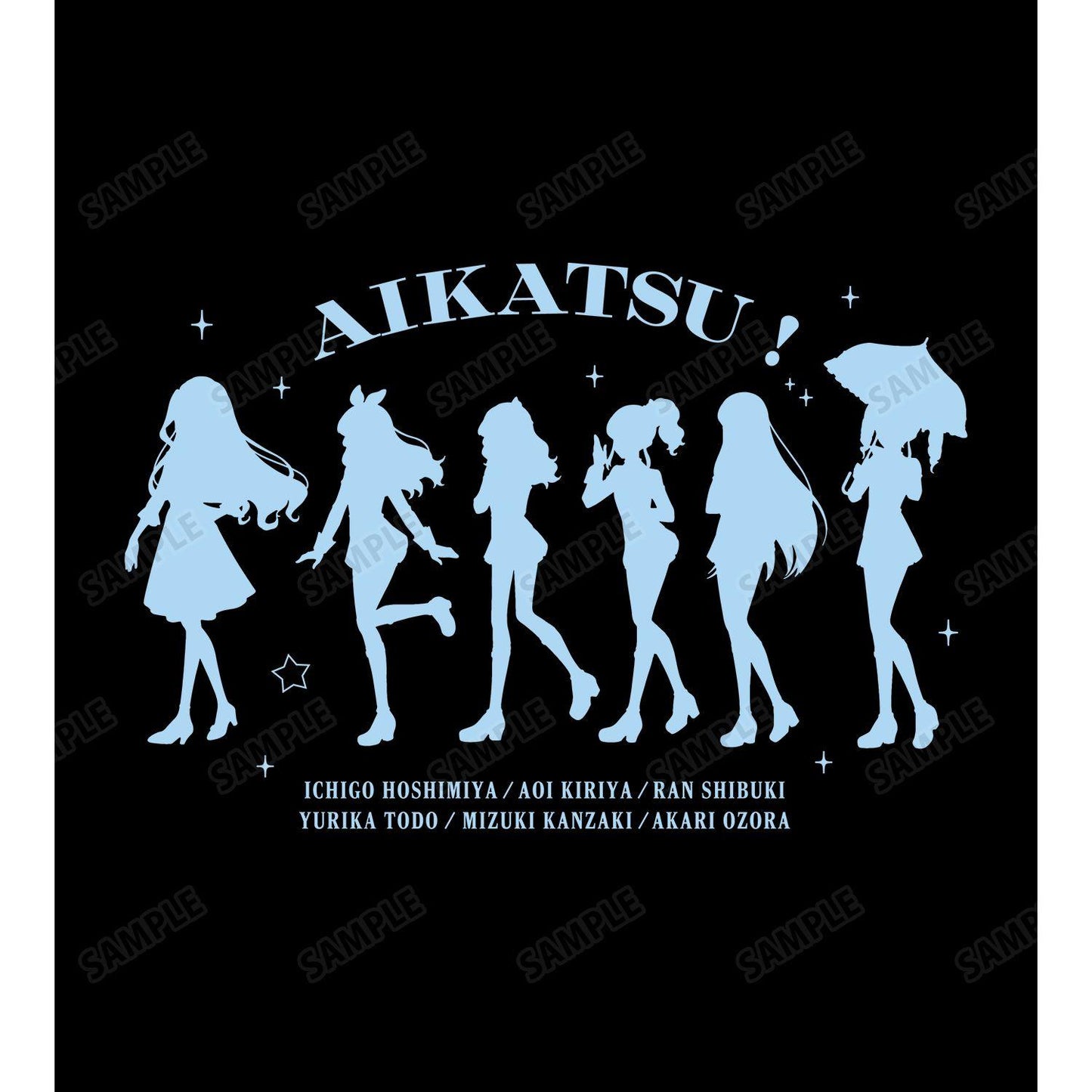 アイカツ！ 10th STORY ～未來へのSTARWAY～（偶像活動 10th STORY ～未來へのSTARWAY～） 繪製集合步みver系列 寬鬆版T恤 男女同款 L款