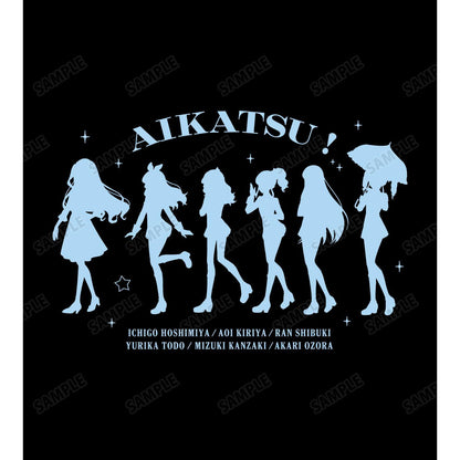 アイカツ！ 10th STORY ～未來へのSTARWAY～（偶像活動 10th STORY ～未來へのSTARWAY～） 繪製集合步みver系列 寬鬆版T恤 男女同款 L款