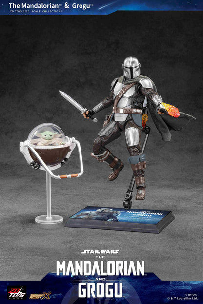 スター・ウォーズ（星球大戰） マンダロリアン&グローグー 動作手辦