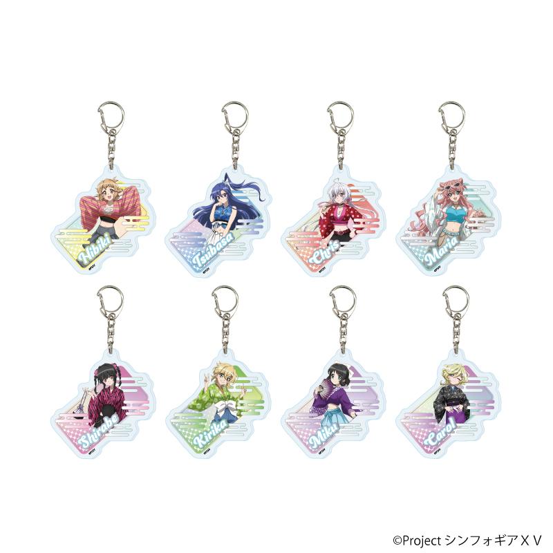 戰姬絶唱Symphogear XV（戰姬絕唱Symphogear XV） 和服×Y2K主題系列 亞克力鑰匙扣 全套8款（コンプリートセット）