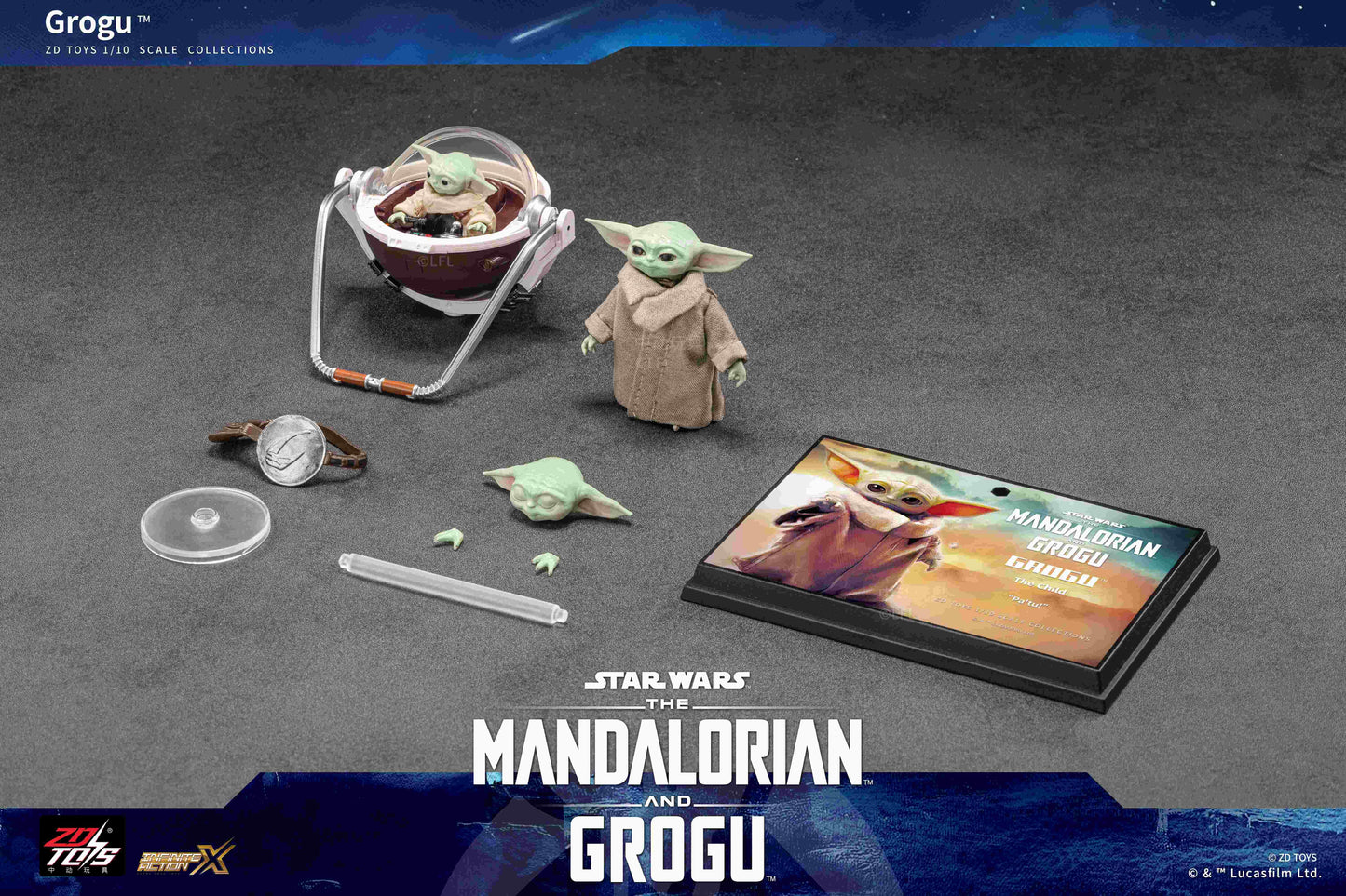 スター・ウォーズ（星球大戰） グローグー 動作手辦