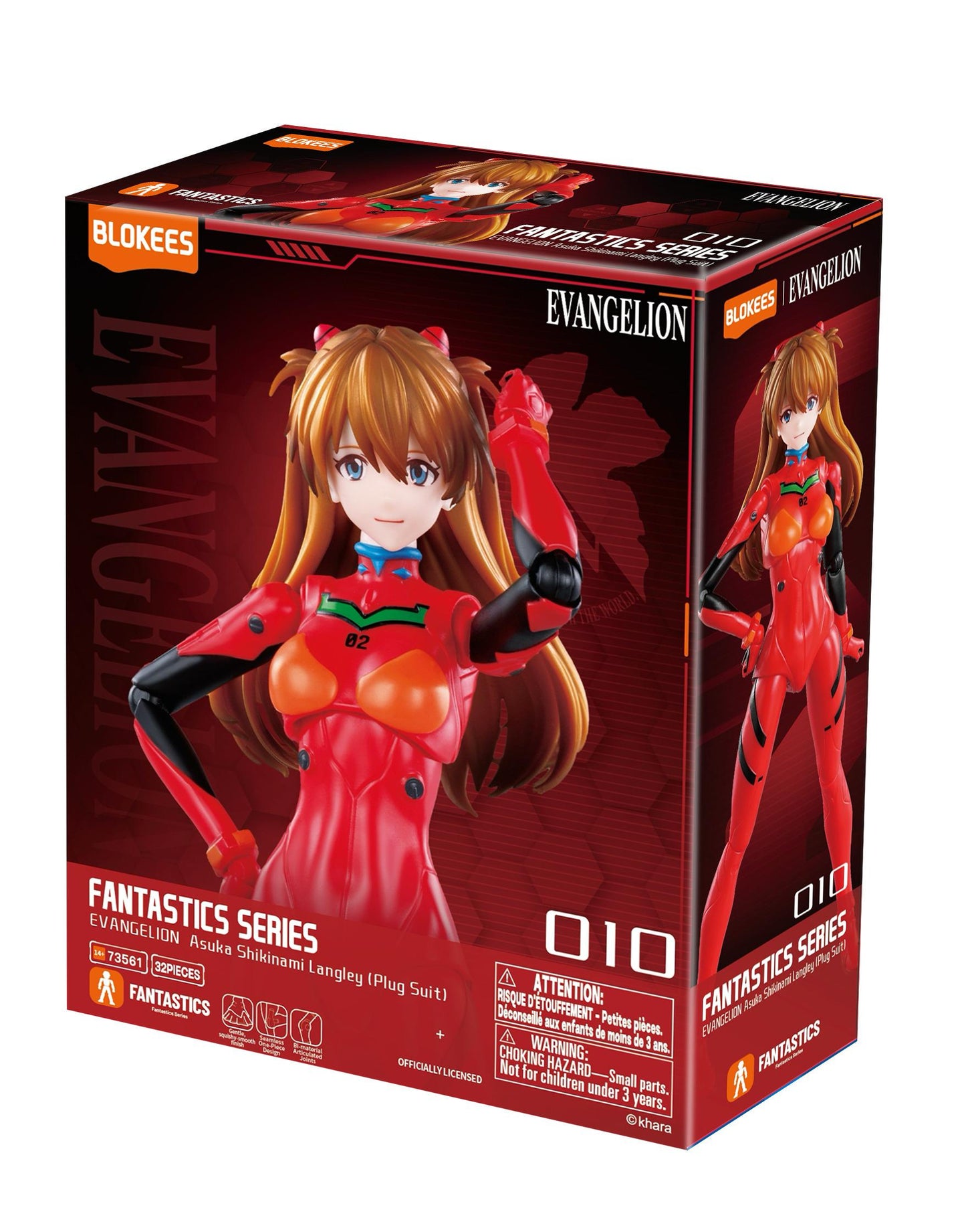 EVANGELION（新世紀福音戰士） Blokees 式波・アスカ・ラングレー 手辦