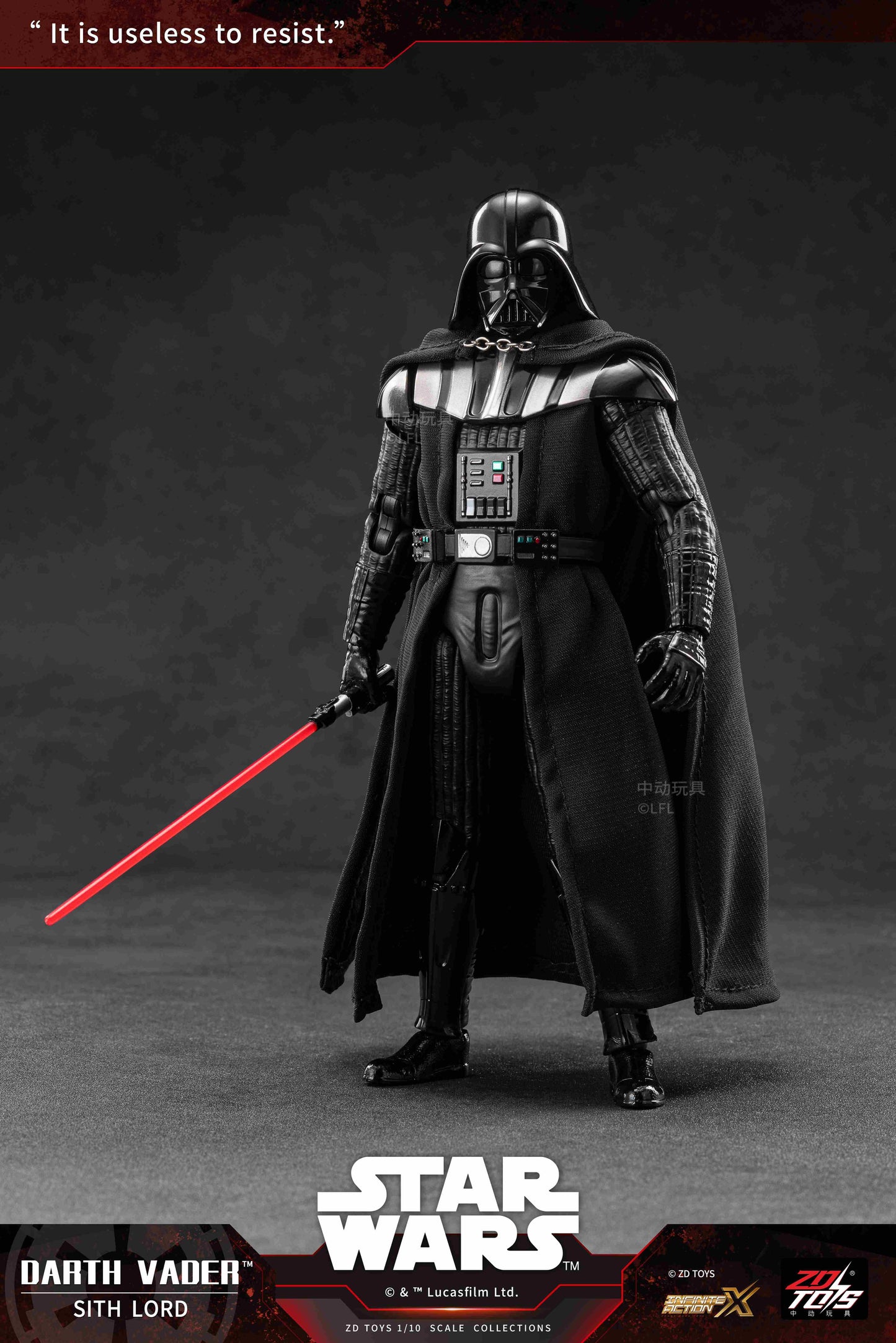 スター・ウォーズ（星球大戰） ダース・ベイダー 動作手辦