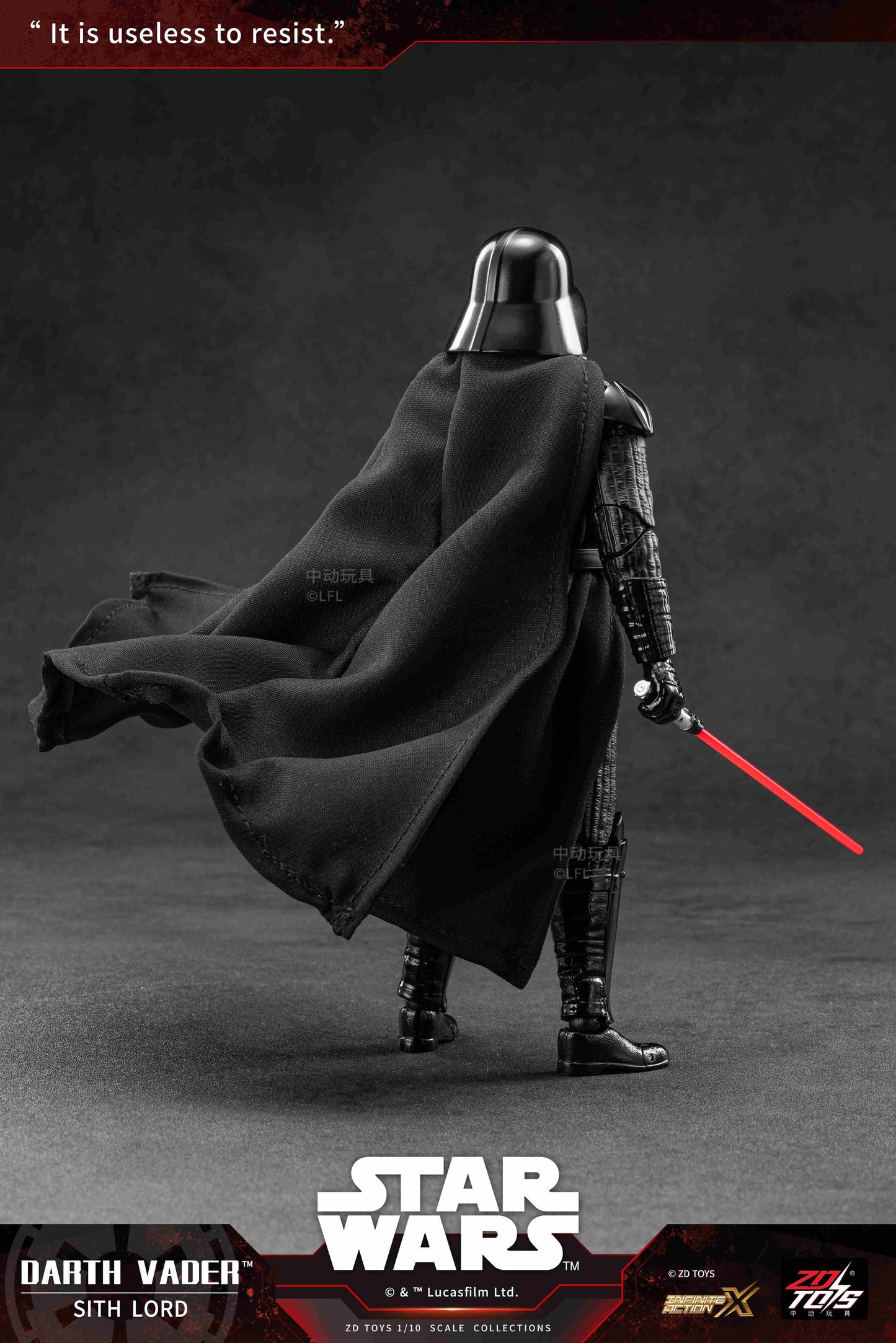 スター・ウォーズ（星球大戰） ダース・ベイダー 動作手辦