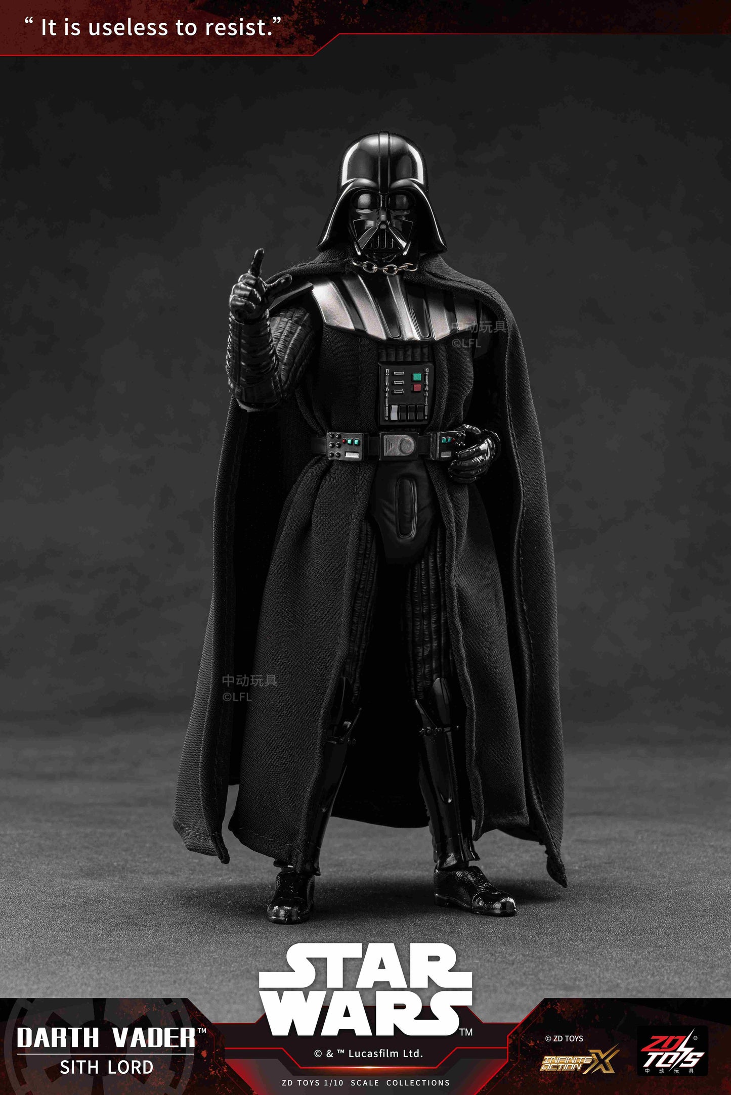 スター・ウォーズ（星球大戰） ダース・ベイダー 動作手辦