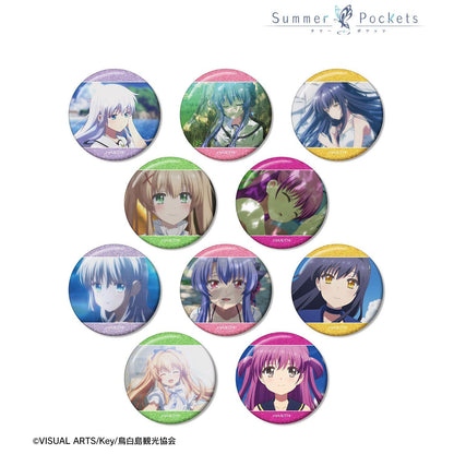Summer Pockets（夏日口袋） 隨機場景閃粉徽章 完整盒裝10包入