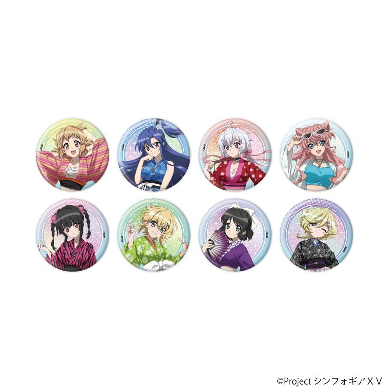 《戰姬絕唱Symphogear》XV 完整套裝 缶バッジ 著物×Y2K Ver. 描き下ろしイラスト 8個入
