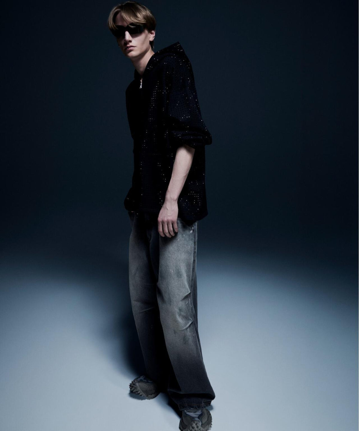 DankeSchon 12oz 水洗做舊 寬鬆 牛仔褲 BAGGY JEANS FADE款