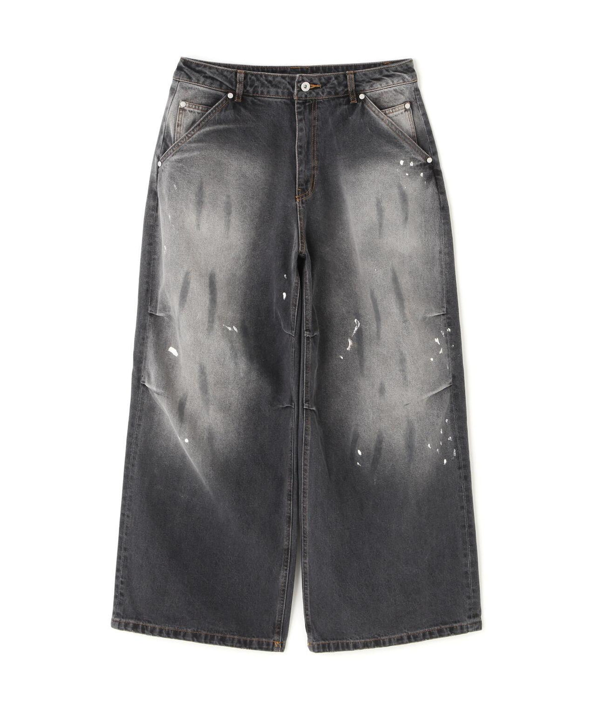 DankeSchon 12oz 水洗做舊 寬鬆 牛仔褲 BAGGY JEANS FADE款