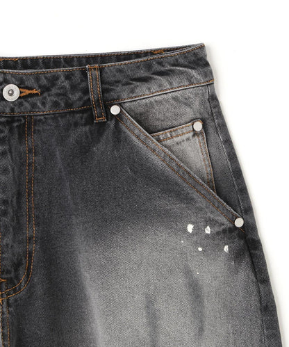 DankeSchon 12oz 水洗做舊 寬鬆 牛仔褲 BAGGY JEANS FADE款