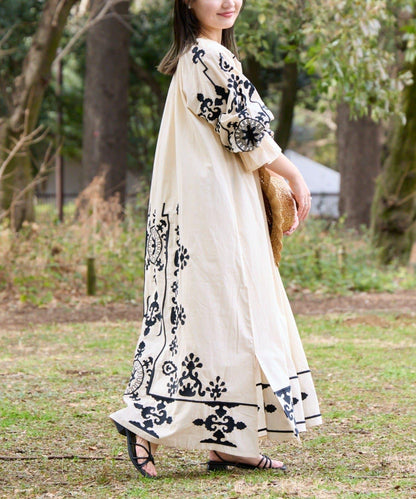 Aguni 2WAY 蓬鬆廓形 刺繡 連衣裙