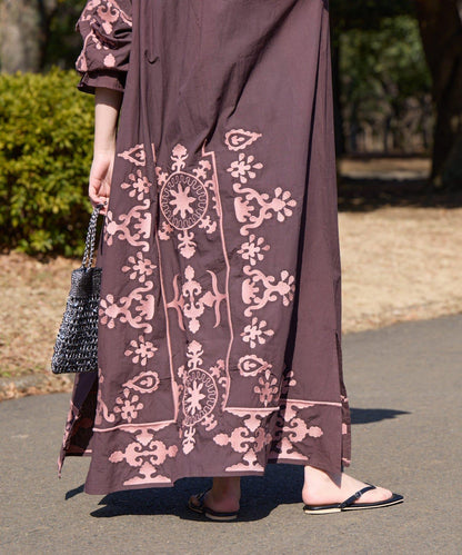 Aguni 2WAY 蓬鬆廓形 刺繡 連衣裙