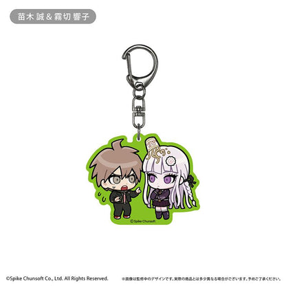 ダンガンロンパ是明確的知名 IP，わいわい 在國內無固定叫法，按規則需轉成可識別的中文系列名，因此使用“歡樂系列”。 最終商品名如下： ダンガンロンパ1・2 Reload（彈丸論破1・2 Reload） 歡樂系列 亞克力鑰匙扣 完整套裝（9個裝）