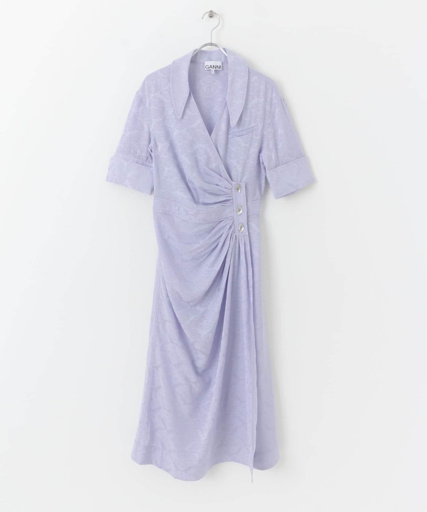 GANNI Viscose Jacquard One-Piece 連衣裙
