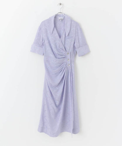 GANNI Viscose Jacquard One-Piece 連衣裙