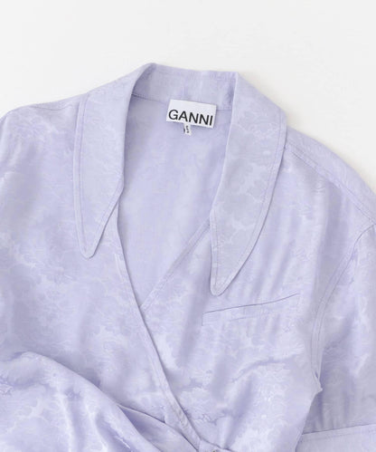GANNI Viscose Jacquard One-Piece 連衣裙