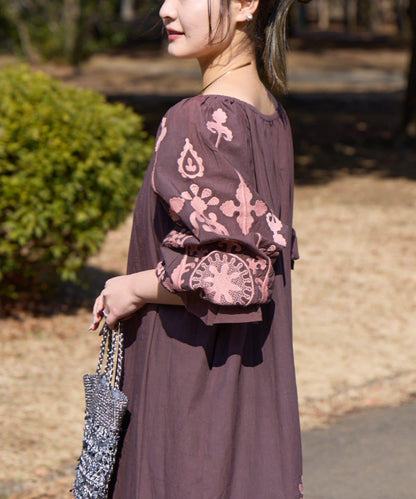 Aguni 2WAY 蓬鬆廓形 刺繡 連衣裙
