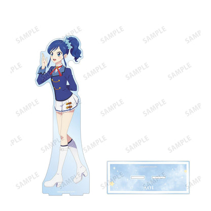 アイカツ！ 10th STORY ～未來へのSTARWAY～（偶像活動！10th STORY ～通往未來的STARWAY～） 霧矢あおい 描き下ろし 歩みver. 特大亞克力立牌