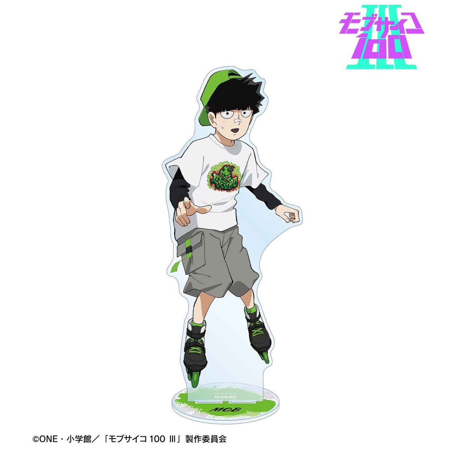 モブサイコ100 Ⅲ（靈能百分百III） 新繪系列 影山茂夫 特大亞克力立牌 Street Sports ver.