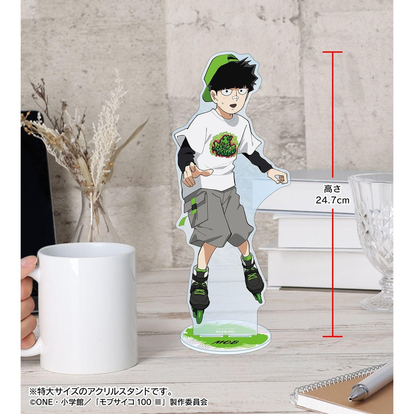 モブサイコ100 Ⅲ（靈能百分百III） 新繪系列 影山茂夫 特大亞克力立牌 Street Sports ver.