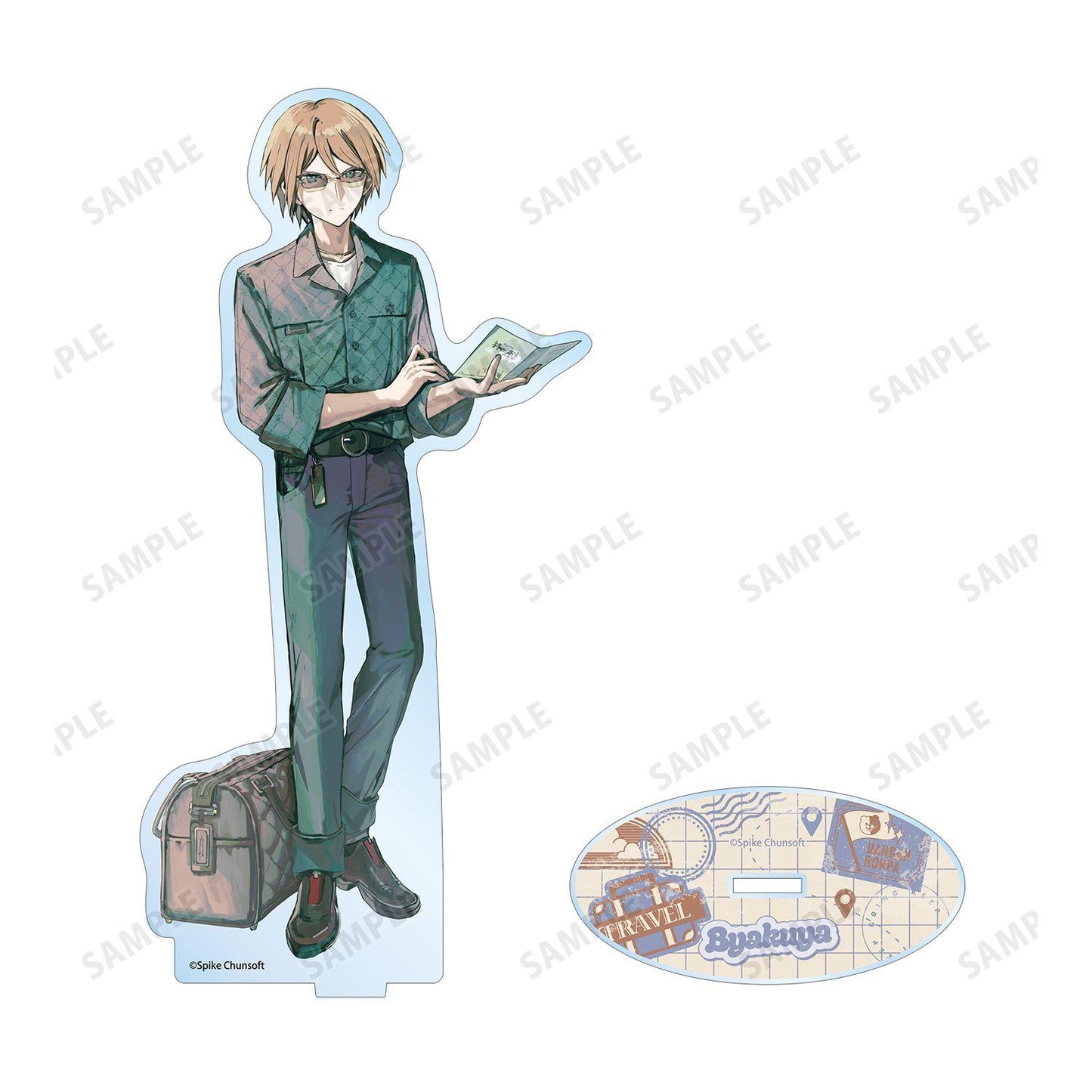 《彈丸論破》（彈丸論破） 綿さん插畫系列 十神白夜 BIG亞克力立牌 私服で旅行ver.