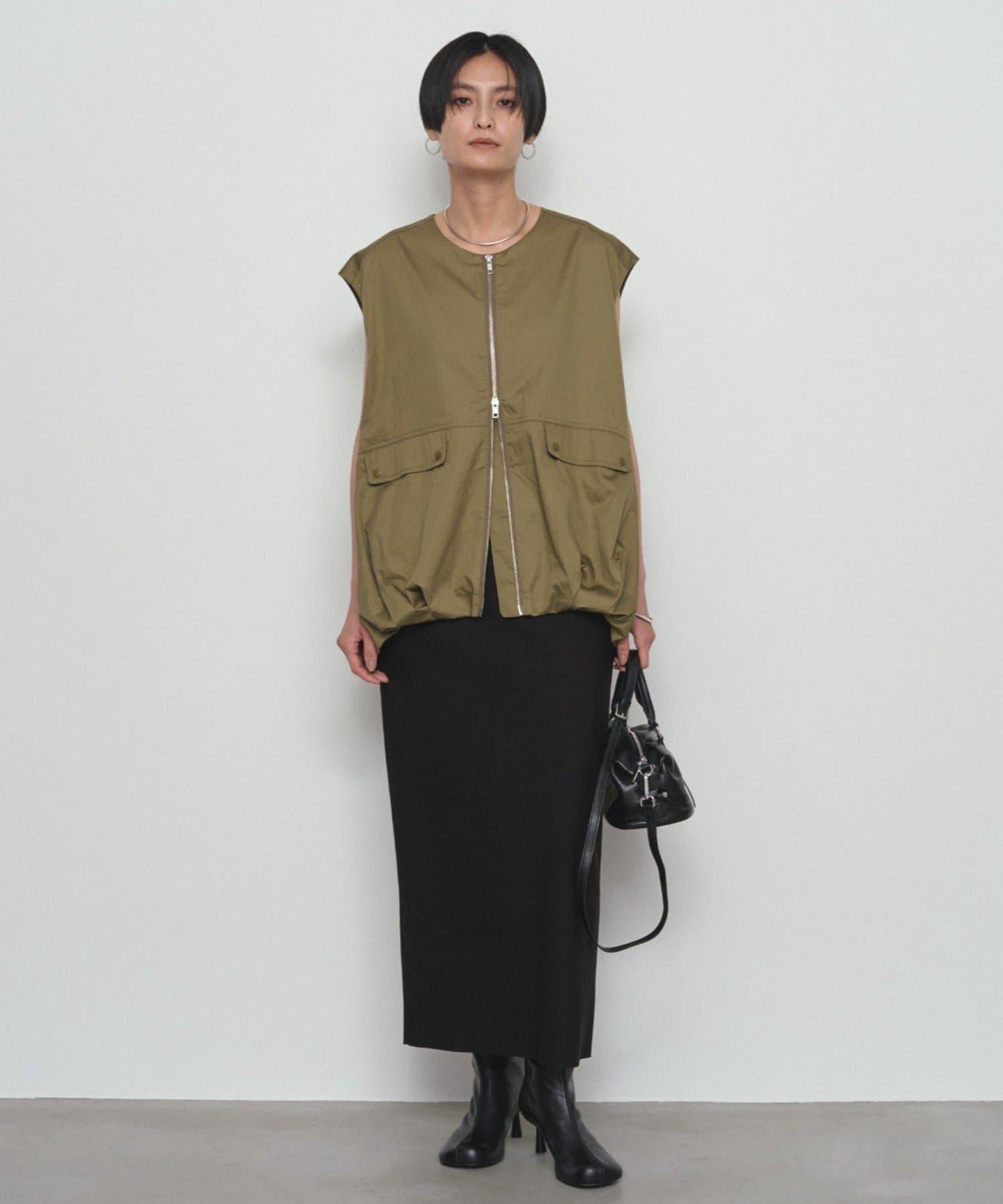 《オン・オフ使える》 喬其紗 2WAY 半身裙