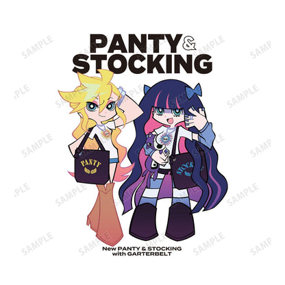New PANTY ＆ STOCKING with GARTERBELT（吊帶襪天使） パンティ&ストッキング 寬鬆版型T恤 ver.A ユニセックス