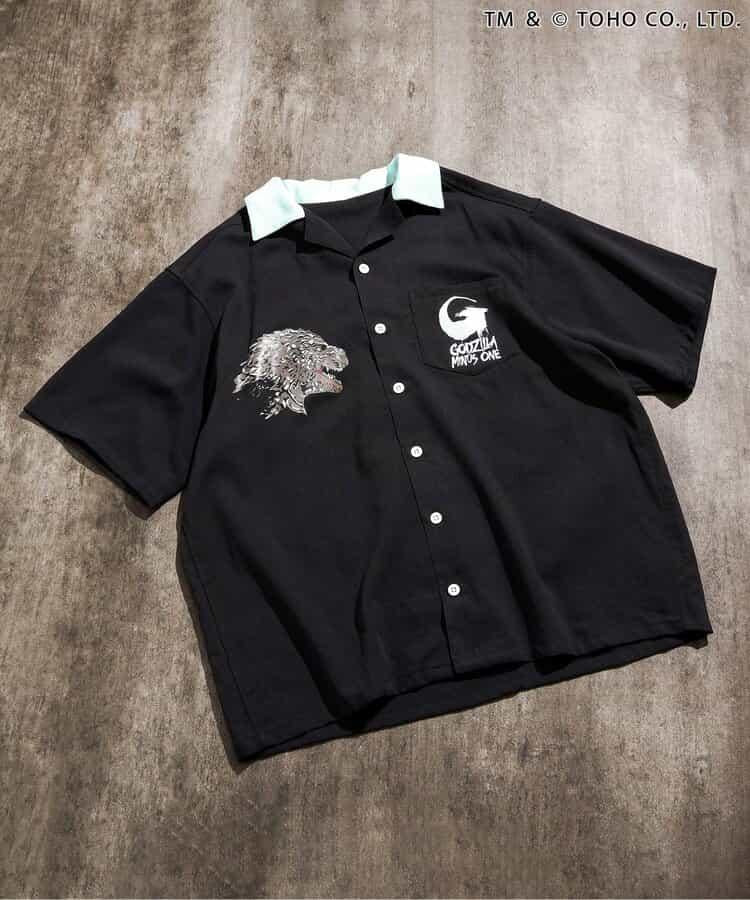 ゴジラ（哥斯拉） 刺繡襯衫 成人款