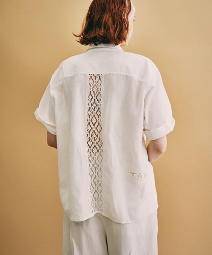 蕾絲拼接 Teya LACE PANEL SHIRTS 襯衫