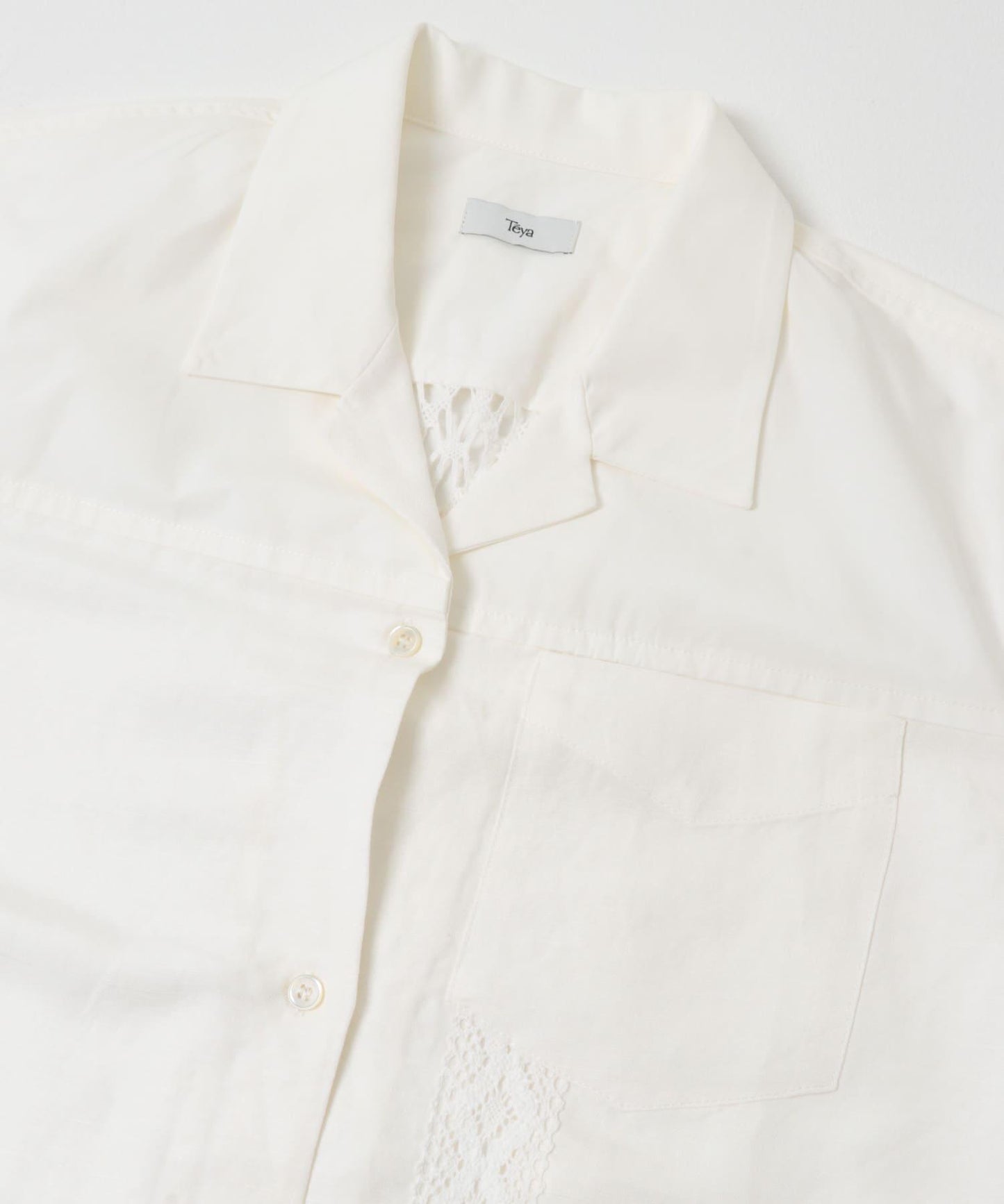 蕾絲拼接 Teya LACE PANEL SHIRTS 襯衫
