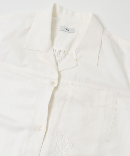 蕾絲拼接 Teya LACE PANEL SHIRTS 襯衫