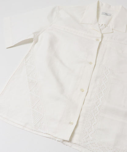 蕾絲拼接 Teya LACE PANEL SHIRTS 襯衫