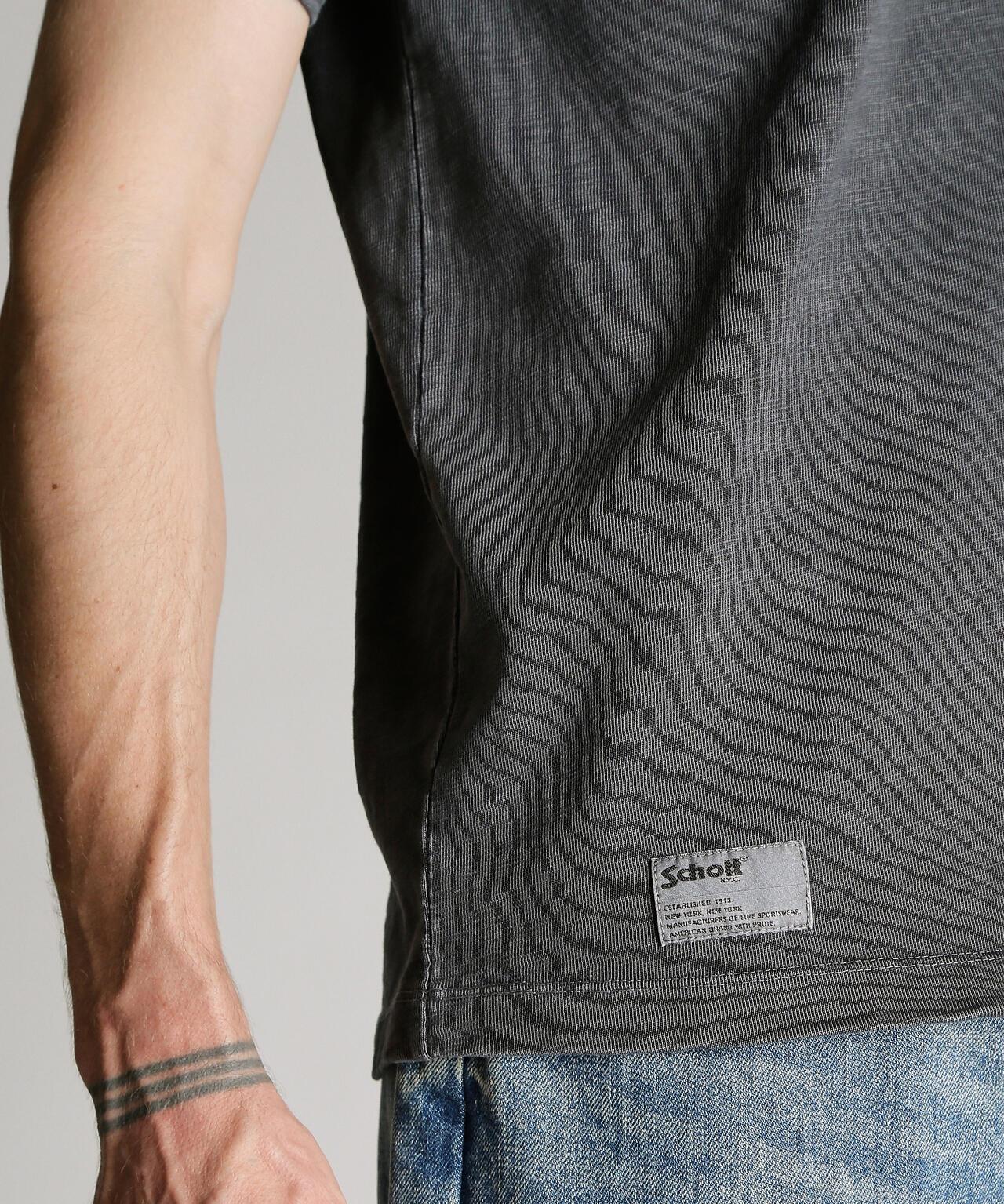 SLUB HENLEY T-SHIRT 竹節面料 Henley T恤