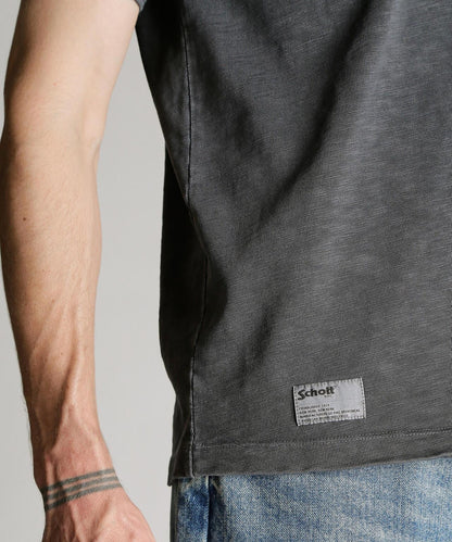 SLUB HENLEY T-SHIRT 竹節面料 Henley T恤