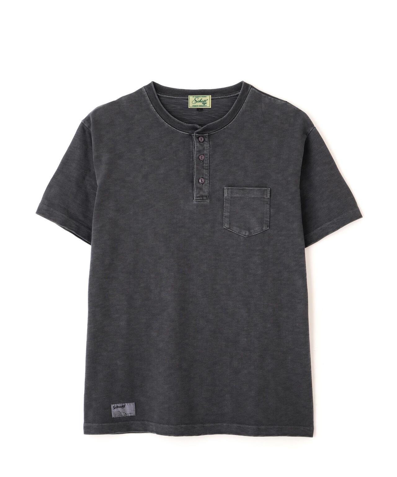 SLUB HENLEY T-SHIRT 竹節面料 Henley T恤