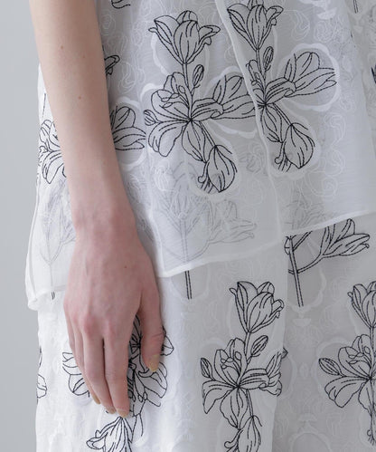 透視刺繡襯衫